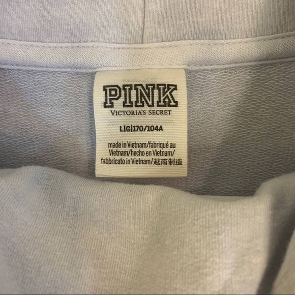 Victoria’s Secret PINK Blue Tie Dye Ombré Turtleneck Tunic Oversize Large - Picture 4 of 12